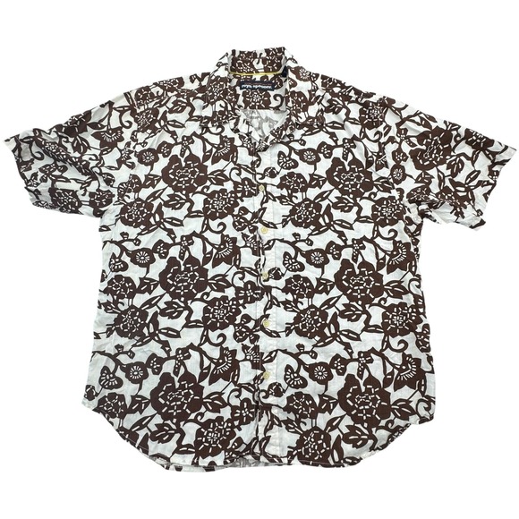 reyn spooner Other - Reyn Spooner Shirt Mens XL Floral Hawaiian Button Up Aloha Tencel Blend Casual